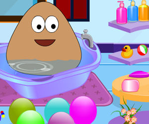 game Baby Pou Bathing