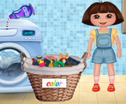 game Dora Washing Clothes