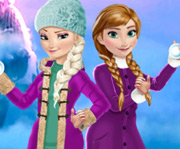 game Elsa and Anna Winter Fun