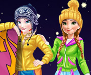 game Elsa and Anna Winter Vacation