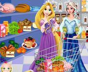game Elsa And Rapunzel Shopping