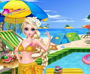 game Elsa Beach Show