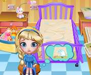 game Elsa Bed Time