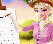 game Elsa Drawing Teacher