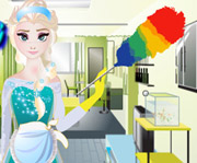 game Elsa House Cleaning