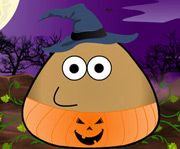 game Pou Halloween Costume