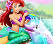 game Ariel Dolphin Wash