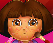 game Dora Face Infection