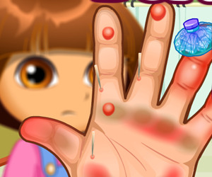 game Dora Hand Doctor Caring