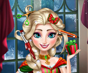 game Elsa Christmas Real Haircuts