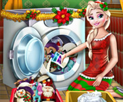 game Elsa Washing Christmas Toys