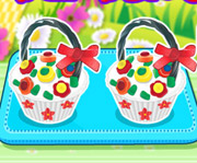 game Flower Basket Cupcake