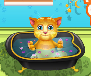 game Talking Ginger Bathing