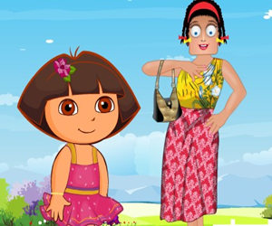 game Zoe With Dora Dress Up